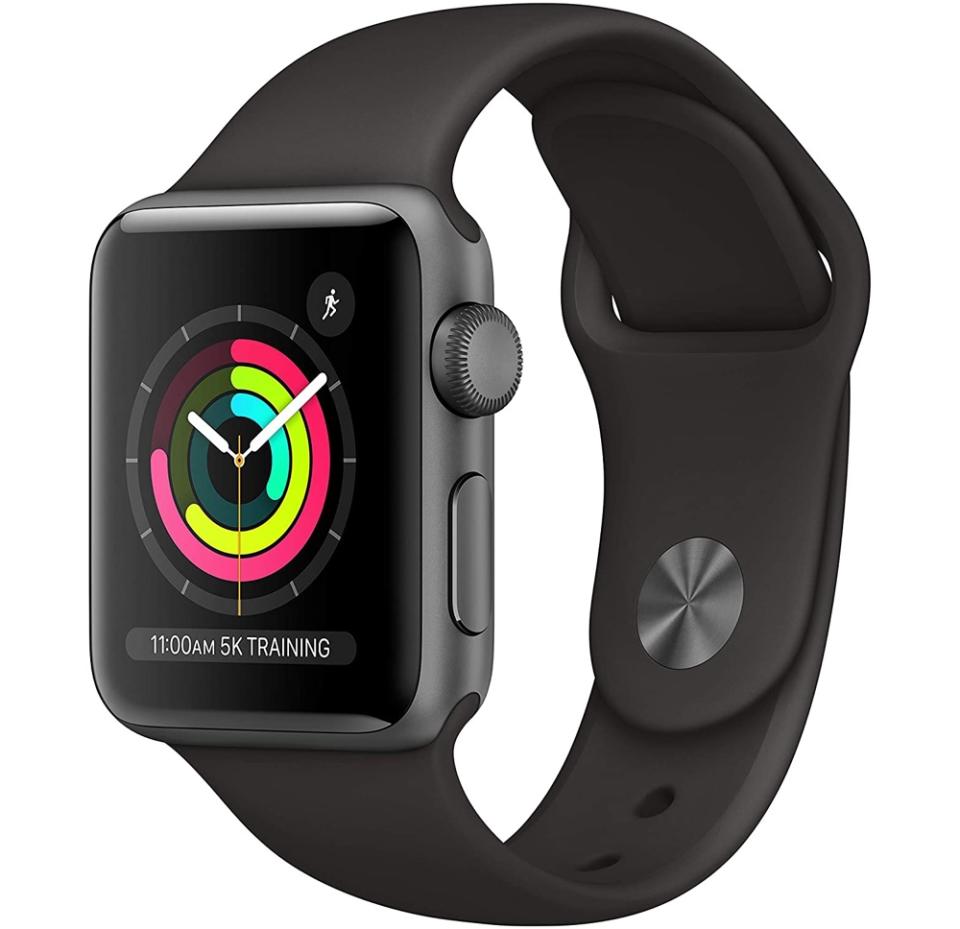 The Apple Watch Series 3 includes a heart rate monitor, fitness tracking, apps, and more. And at $179, it's a steal. (Image: Apple)