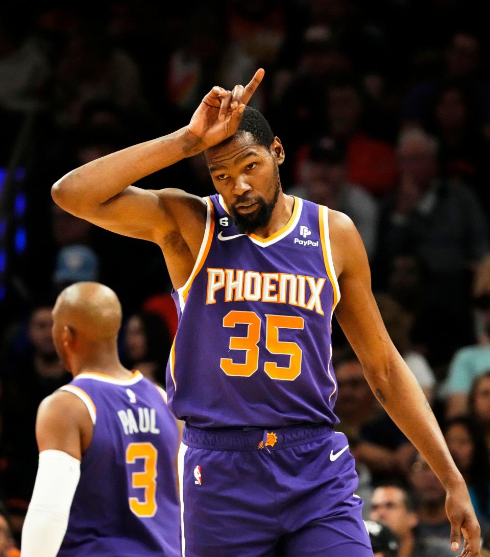 Kevin Durant and the Phoenix Suns are currently in fourth place in the Western Conference, but not by much.