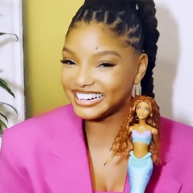 Halle Bailey Tears Up While Revealing Her ‘little Mermaid Doll ‘this Means So Much To Me 