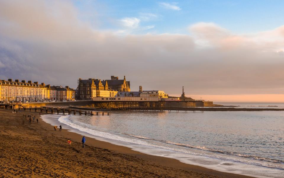 Aberystwyth winter festive shopping - Getty