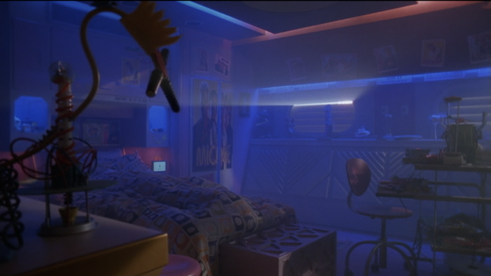 the light peeking through to Zenon's room