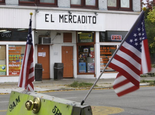 A store that caters to immigrants in Dayton, Ohio (Al Behrman/AP)