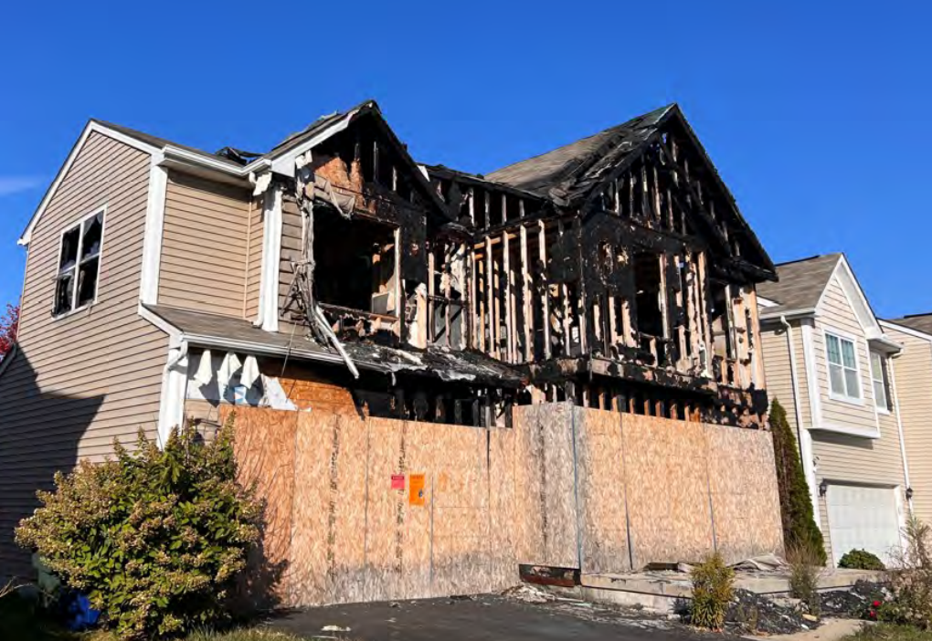 Columbus Department of Development officials used this fire-damaged house on the Far East Side in a survey being used to justify expanding property tax abatements to developers citywide.