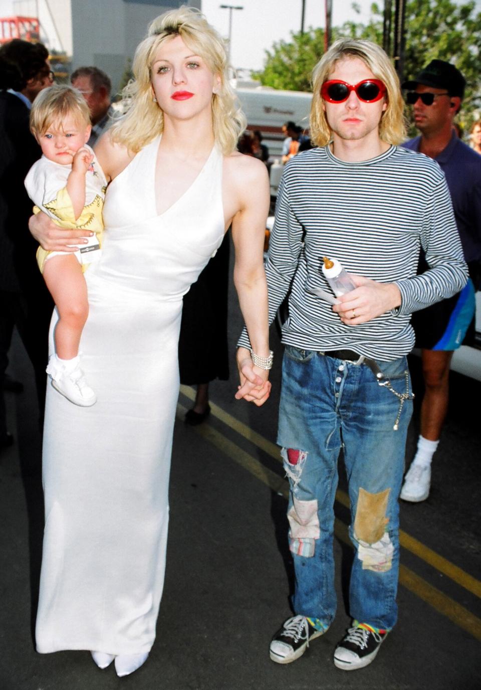 Courtney Love, Frances Bean Cobain, Kurt Cobain of Nirvana