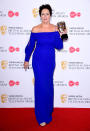 The 'Killing Eve' award winner wore a blue gown at the Virgin Media British Academy Television Awards at The Royal Festival Hall on May 12, 2019 in London, England. <em>[Photo: PA]</em>