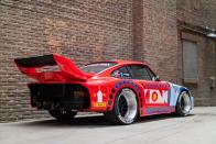 <p>When the 935 made its way to the U.S., it was painted by the artist "Ornamental Conifer" into an art car. It will be rebuilt (again) and modernized before going on display this fall at the 2019 SEMA show.</p>