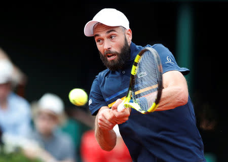 Tennis - French Open - Roland Garros, Paris, France - May 30, 2018 France's Benoit Paire in action during his second round match against Japan's Kei Nishikori REUTERS/Pascal Rossignol