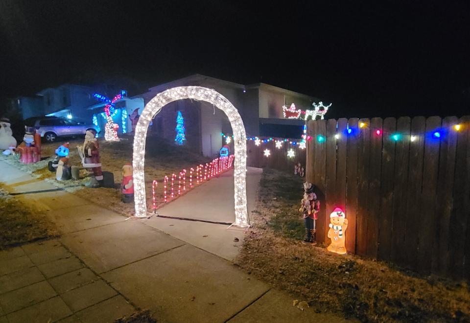 Christmas decorations at Frederick Collins' home at 2531 W. Talmage St. in 2023.