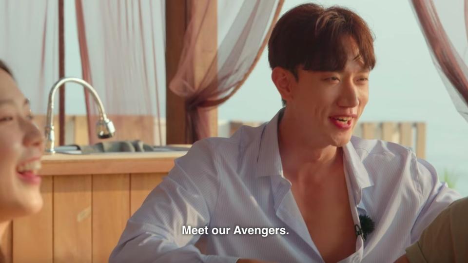 Hyeon-joong says "Meet our Avengers"