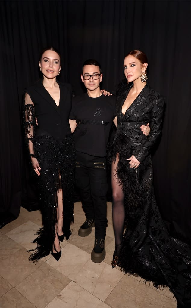 <p>Sophia Bush, Christian Siriano, Ashlee Simpson</p>