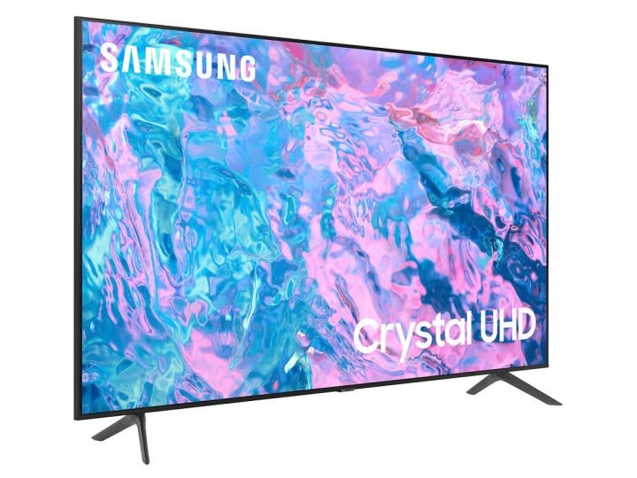 The Samsung CU7000 4K TV on a white background.