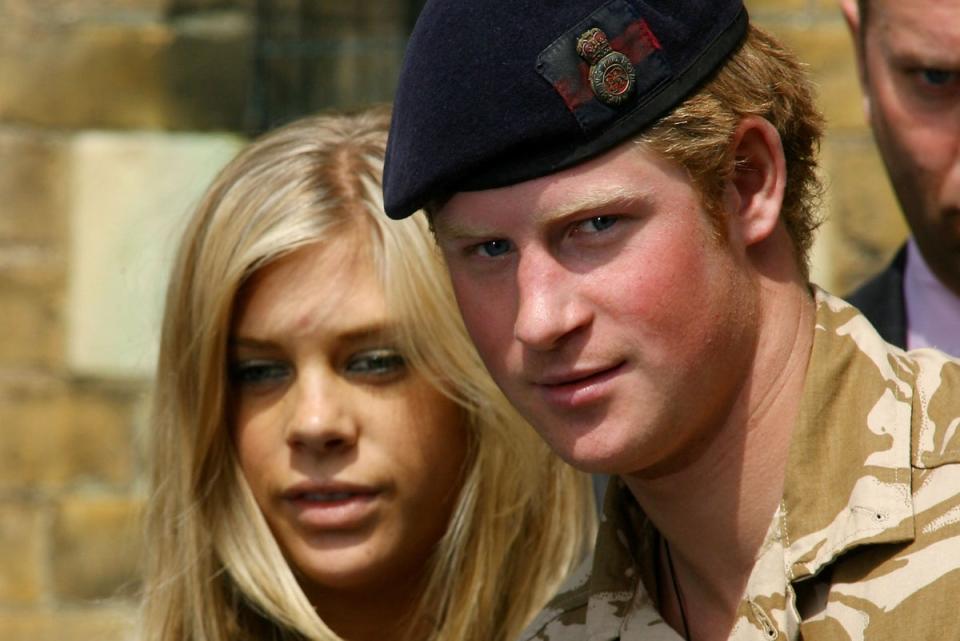 Chelsy Davy with Prince Harry at Sandhurst (Getty Images)