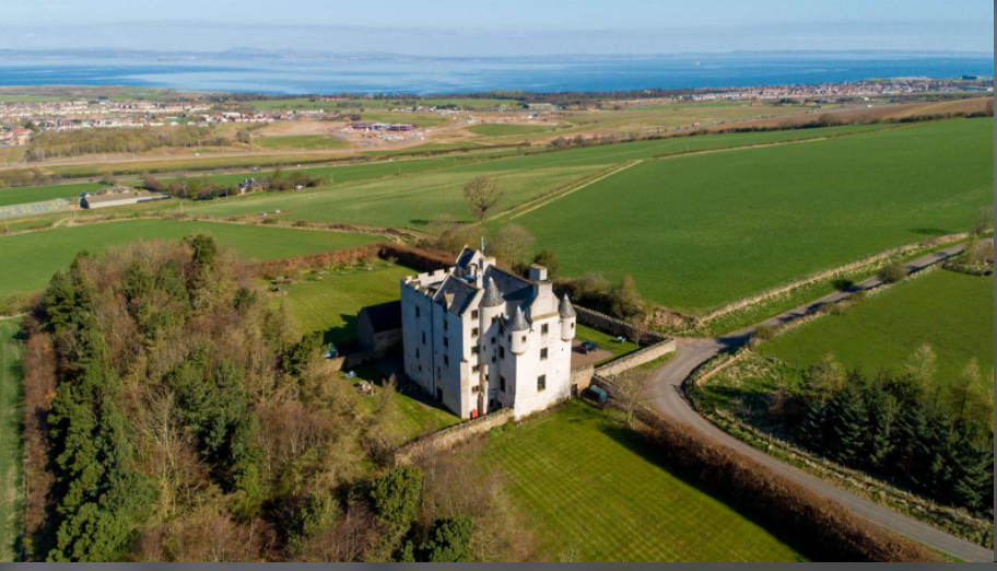 The grounds of Fa'side include a 17th century barn. Photo: Savills