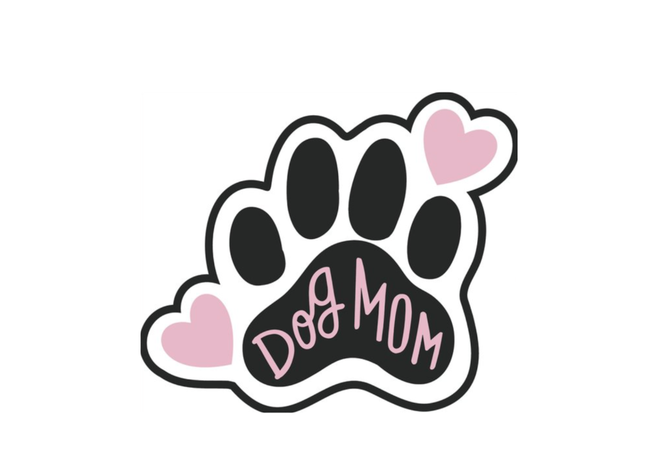 55) Dog Mom Car Magnet