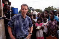 <p>In 1995, Cooper became a correspondent for ABC News, and eventually became co-anchor for <em>World News Now</em>. In this photo, Cooper reports from the Democratic Republic of Congo. </p>