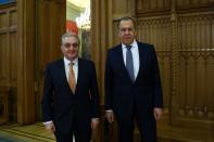 Russian Foreign Minister Lavrov meets his Armenian counterpart Mnatsakanyan in Moscow