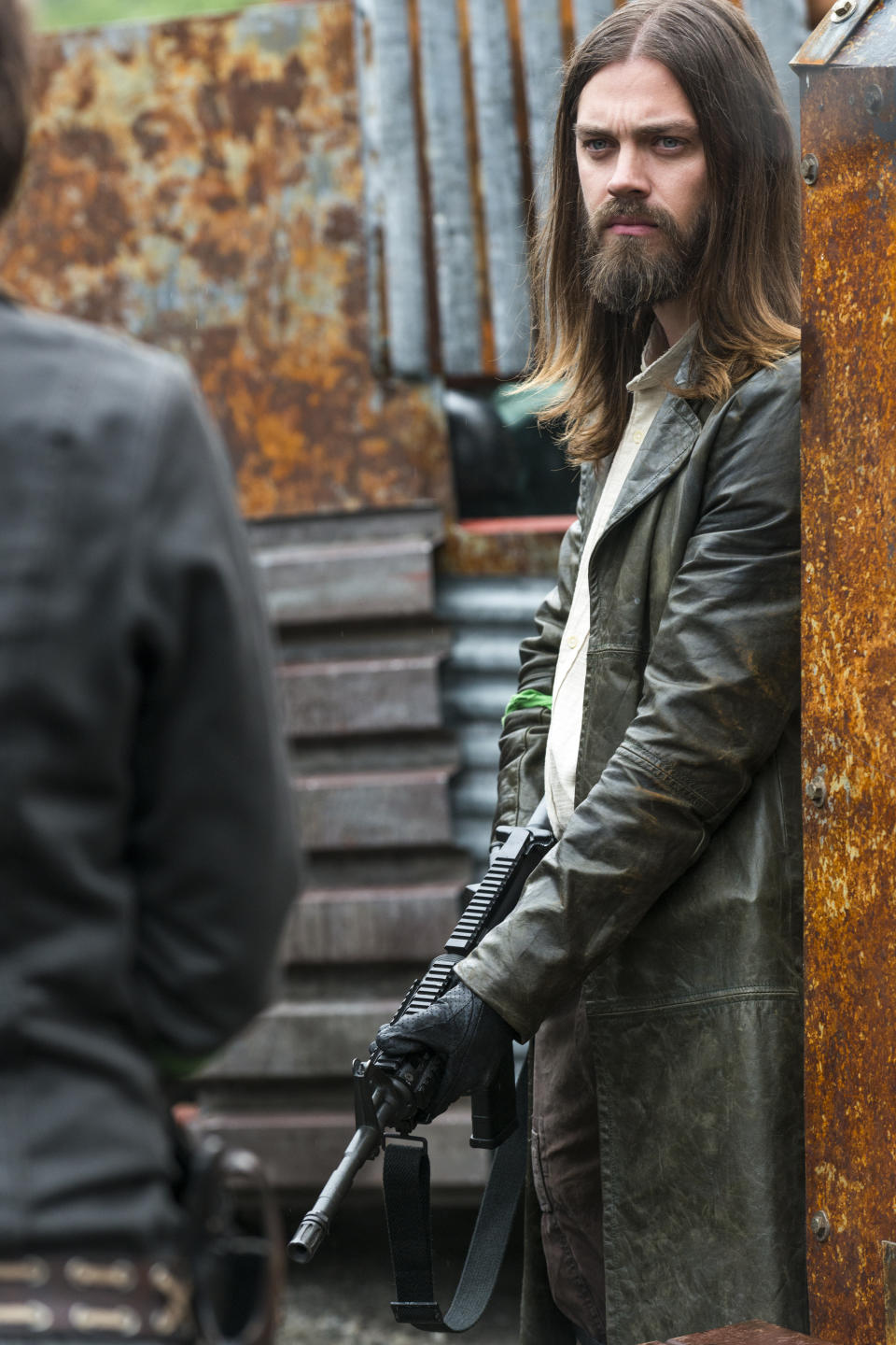 <p>Tom Payne as Paul ‘Jesus’ Rovia in AMC’s <i>The Walking Dead</i>.<br>(Photo: Gene Page/AMC) </p>