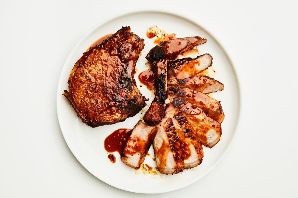 Hoisin-Glazed Pork Chops