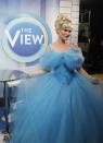 <p>The actress looked like she hopped off the screen when she dressed as Cinderella for <em>The View</em>'s Halloween episode in 2015. </p>