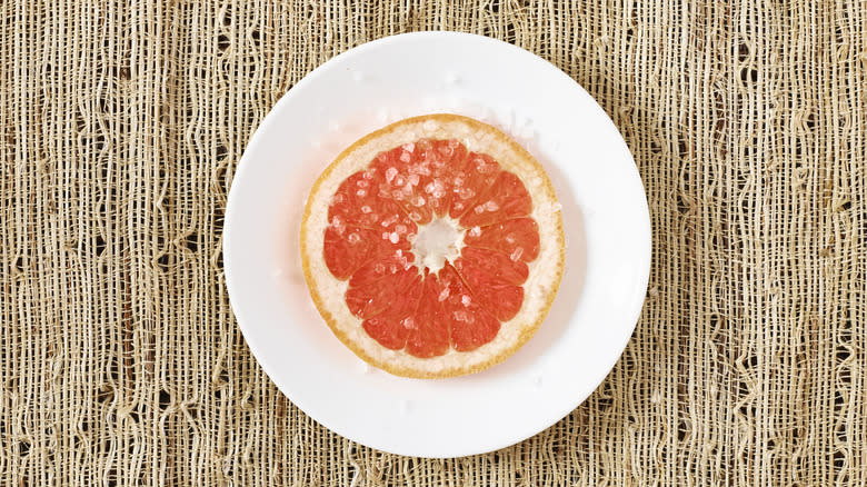 Salted grapefruit