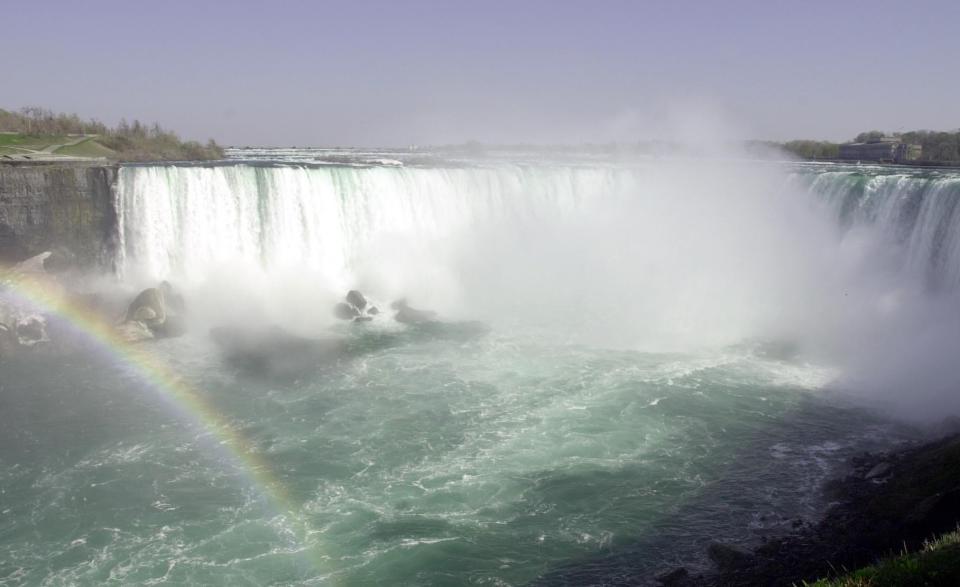 A view of the Horseshoe falls, on the Canadian side of the Niagara Falls.