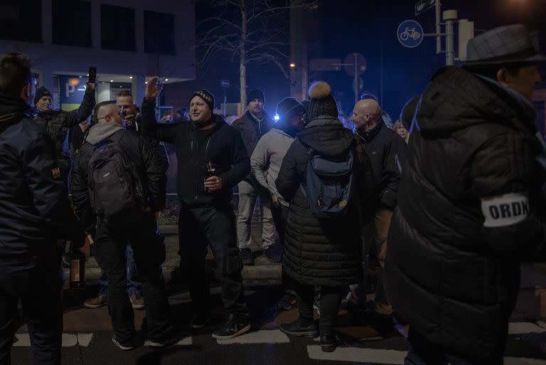 Una protestas contra las vacunas en Nuremberg (Laetitia Vancon/The New York Times)