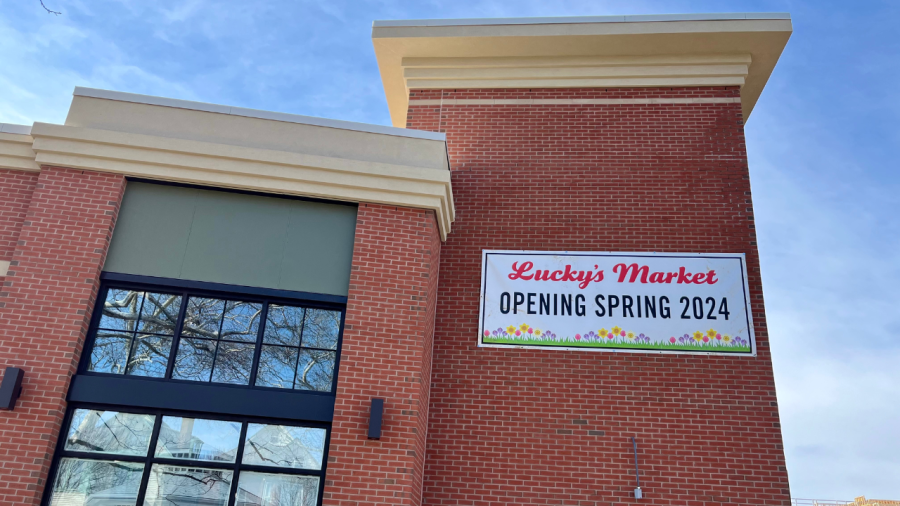 Lucky’s Market is opening this spring in Victorian Village as part of the mixed-use redevelopment of Thurber Village. (NBC4 Photo/David Rees)