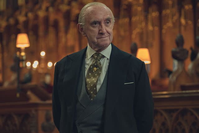 <p>Justin Downing/Netflix</p> Jonathan Pryce in 'The Crown' season 6