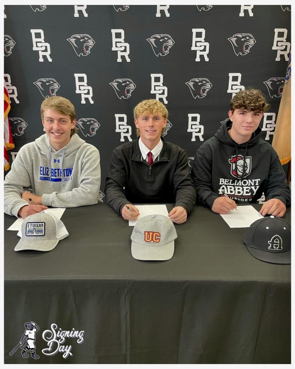 Bridgewater-Raritan baseball commits Cory Rible, Joey Lekto and Matt Fattore