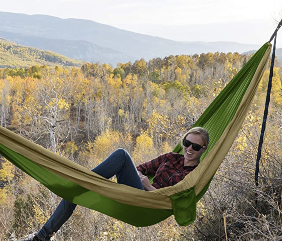 You'll have a blast with this two-person hammock. (Photo: Amazon)