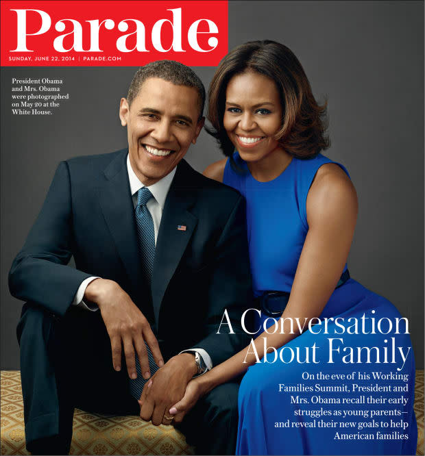 <p>Before Barack Obama was leader of the free world and Michele Obama was a champion for kids, they were a couple with student loans and mortgage debt. On the eve of the White House Summit on Working Families, the first couple shared some of their early struggles and their hopes for every family. The President and the First Lady told <em>Parade </em>about the value of hard work (before they got those Ivy League degrees, he worked at Baskin Robbins and she was employed at a book bindery) and about how they were teaching their daughters the value of hard work and how to stand up for themselves. “I advise young women,” the First Lady said, “to negotiate hard and know your worth.” </p>