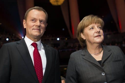 Bundeskanzlerin Angela Merkel (CDU) und Polens Ministerpräsident Donald Tusk haben offiziell die Cebit eröffnet. Die Kanzlerin rief dazu auf, bei neuen technischen Entwicklungen auch auf die Einhaltung sozialer Standards zu achten