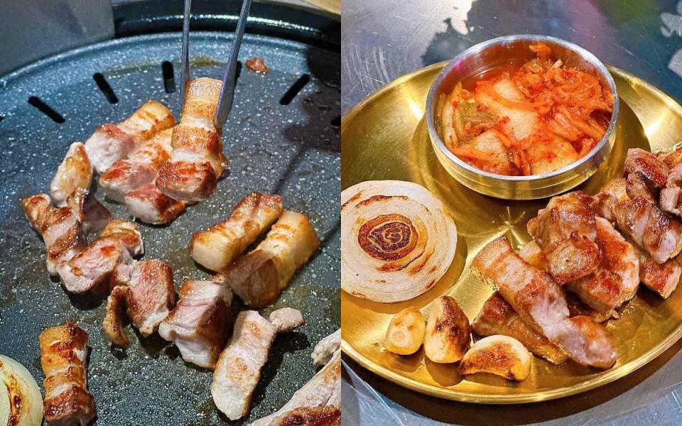 「金咕韓式原塊烤肉」 派出專人為顧客「全程代烤」 圖片來源：LOOKin編輯拍攝