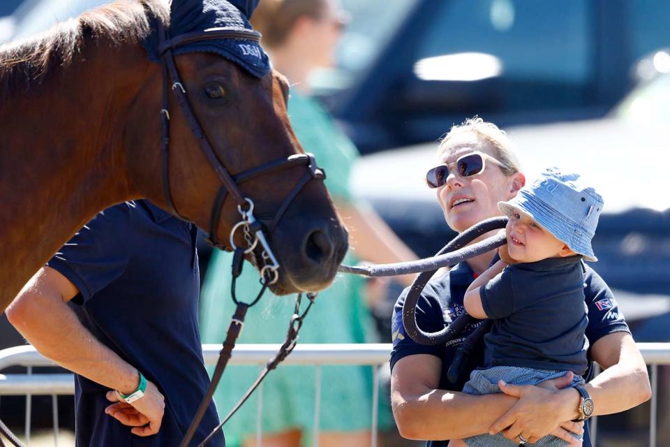 Max Mumby/Indigo/Getty Images Zara Tindall and Lucas Tindall