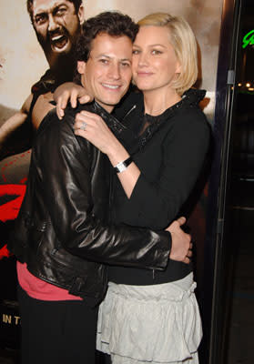 Ioan Gruffudd and Alice Evans at the Los Angeles premiere of Warner Bros. Pictures' 300