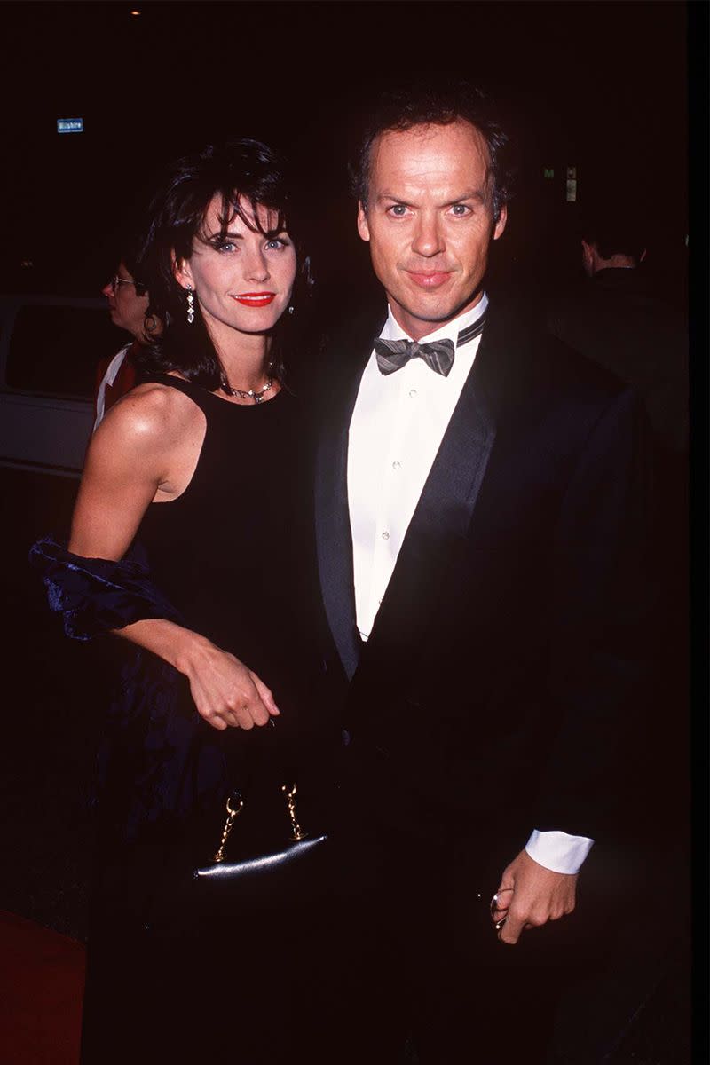 <p> Courteney Cox and Michael Keaton dated for nearly six years, during which time they would bring home scripts and practice running lines together. Sadly, they made a joint decision to end their relationship in 1995. "It's the most important relationship I've ever had, and I think he's the most wonderful person I've ever met," Cox told <em>People </em>in an interview that year. </p>