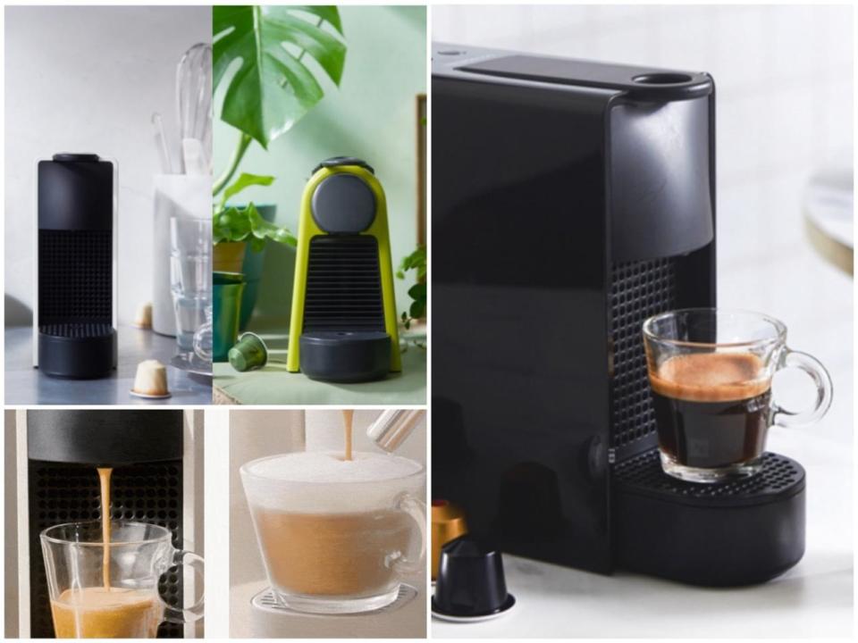 ▲Nespresso膠囊咖啡機Essenza Mini_五色，原價4,500元、至8/9活動價3,300元，贈300咖啡金+頂級咖啡體驗組。（圖片來源：Yahoo購物中心）