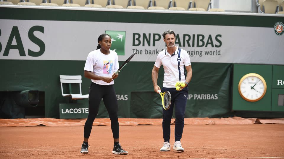 Gauff and Mouratoglou have known each other for almost 10 years and worked together in an unofficial capacity ahead of this year's French Open. - Christophe Saidi/Sipa/AP