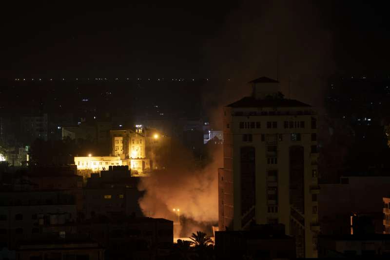 2021年5月，以色列與巴勒斯坦人衝突全面升溫，以軍重擊加薩走廊（Gaza Strip）。（AP）