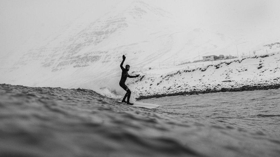 Thomas Meurot's "Kald Sòl" (Cold Sun) documents a winter-time surfing expedition in Iceland. - Thomas Meurot/Sony World Photography Awards