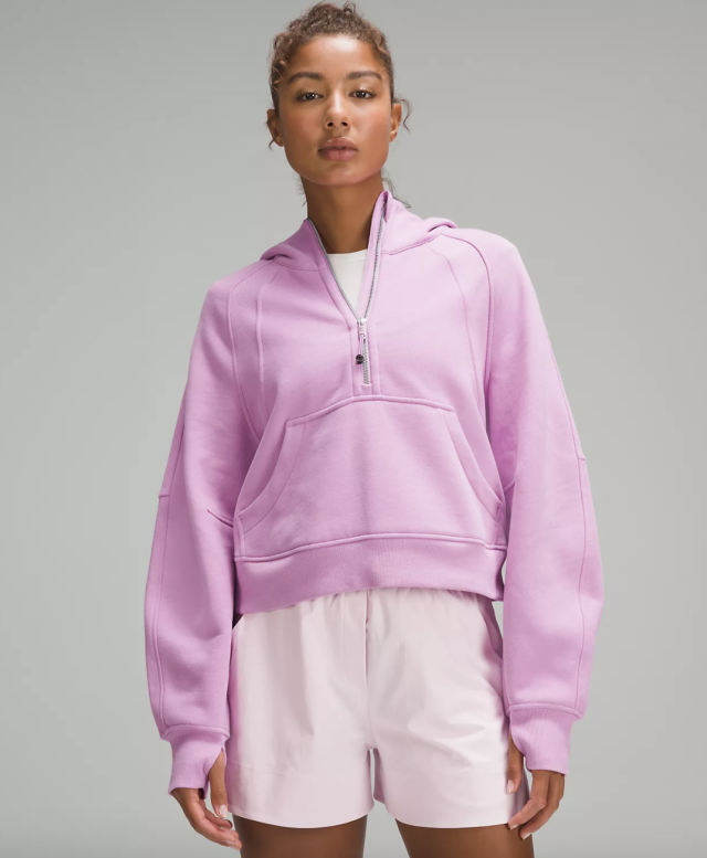 Lululemon Scuba Oversized Half-Zip Hoodie Pink Size M - $80 (32