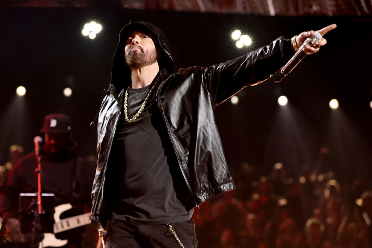 Eminem Theo Wargo/Getty Images for The Rock and Roll Hall of Fame