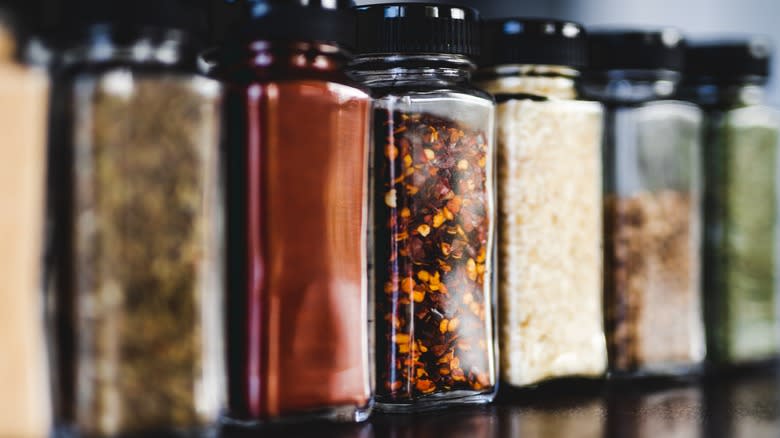 Spices in pantry