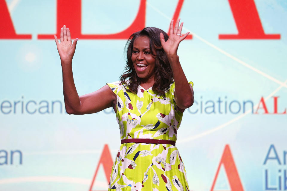 Former first lady Michelle Obama will make a big announcement on International Day of the Girl. (Photo: Jonathan Bachman/Getty Images)