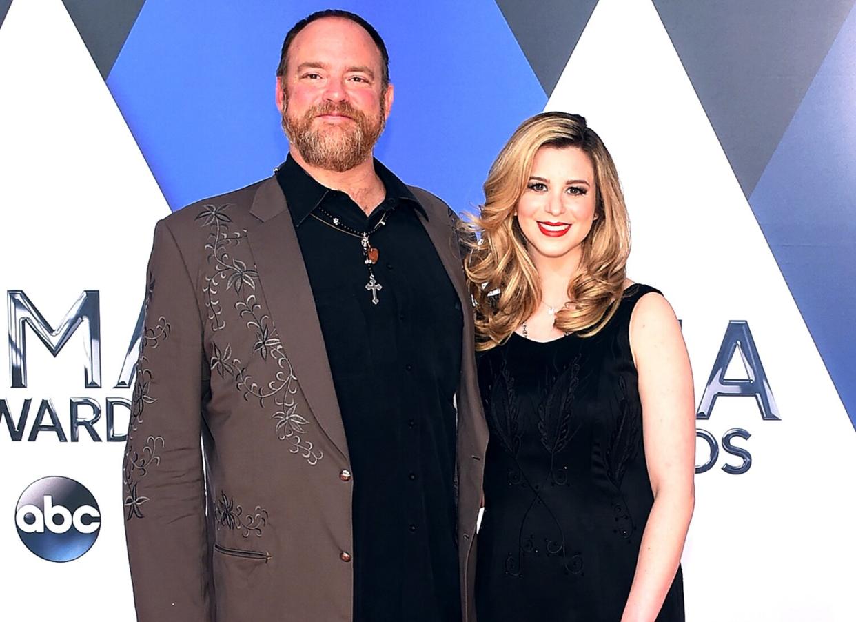 John Carter Cash and singer/songwriter and Ana Cristina attend the 49th annual CMA Awards at the Bridgestone Arena on November 4, 2015 in Nashville, Tennessee.