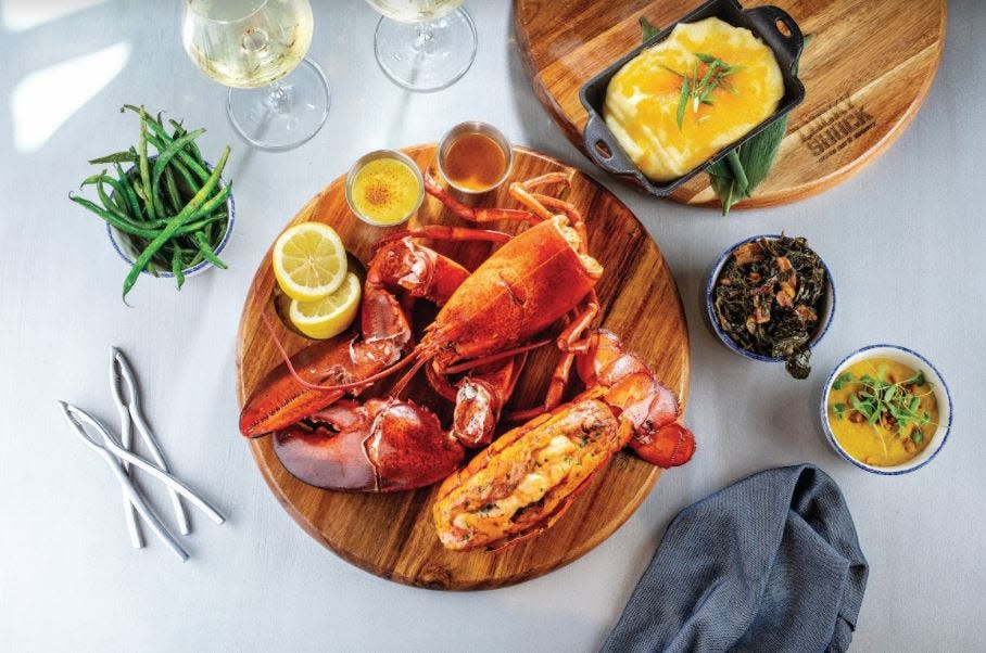 Love Thanksgiving, but not in the mood for turkey? Try Lucky Shuck's Lucky Lobster Dinner for Two.