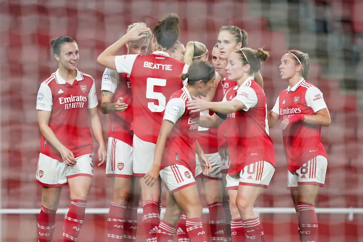 Arsenal were too good for Zurich in the Women’s Champions League (James Manning/PA) (PA Wire)