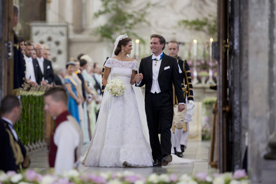 Princess Madeleine on her wedding day in 2013