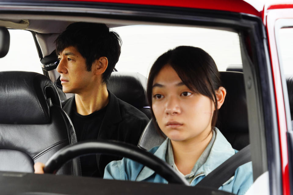 Hidetoshi Nishijima and Toko Miura in 'Drive My Car'<span class="copyright">Courtesy of Sideshow/Janus Films</span>