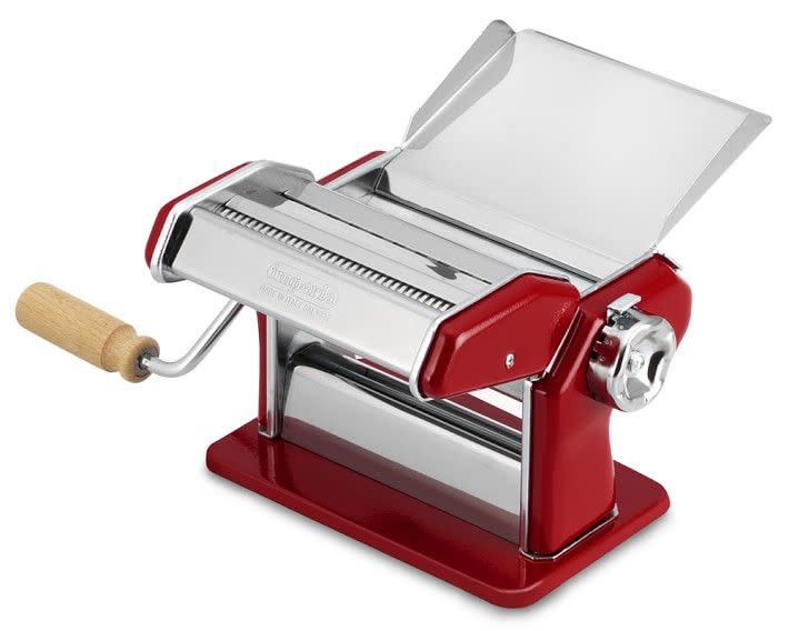 <p><a href="https://go.redirectingat.com?id=74968X1596630&url=https%3A%2F%2Fwww.williams-sonoma.com%2Fproducts%2Fimperia-pasta-machine_0&sref=https%3A%2F%2F" rel="nofollow noopener" target="_blank" data-ylk="slk:Shop Now;elm:context_link;itc:0;sec:content-canvas" class="link rapid-noclick-resp">Shop Now</a></p><p>Pasta Machine</p><p>$79.95</p><p>williams-sonoma.com</p>